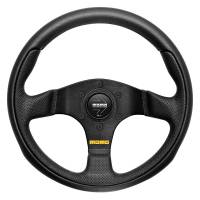 Momo Team Steering Wheel 300 mm - 4 Black Leather/Black Spokes