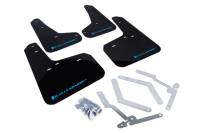 Rally Armor - Rally Armor 13-16 Ford Focus ST /16-17 Focus RS UR Black Mud Flap with Nitrous Blue Logo - Image 1