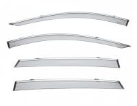 WellVisors - WellVisors Side Window Deflectors Acura RDX 2019+ With Chrome Trim - Image 2