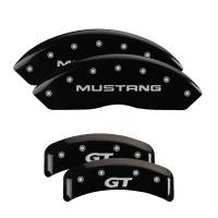 MGP Caliper Covers - MGP Caliper Covers Black finish, Silver Mustang /GT (SN95) for 1999-2004 Ford Mustang - Image 1