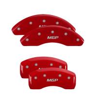 MGP Caliper Covers Red finish, Silver MGP for 2018-2019 Toyota Camry