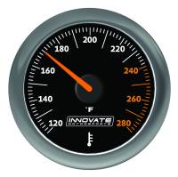 Innovate Motorsports MTX Analog Oil/Water Temp Gauge Kit - Black Dial