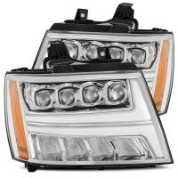 AlphaRex - AlphaRex 07-13 Chevy Avalanche NOVA LED Proj Headlights Plank Style Design Chrome w/Activ Light/DRL - Image 2