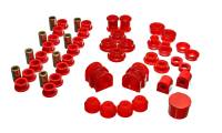 Energy Suspension 91-02 Saturn S Series Coupe/Sedan/Wagon Red Hyper-Flex Master Bushing Set