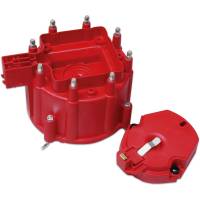 MSD Distributor Cap and Rotor, GM HEI Distributor, Red