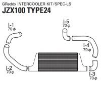 GReddy Toyota Chaser JZX100 Intercooler Kit