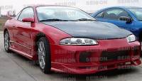 Seibon Carbon - Seibon OEM-style carbon fiber hood for 1995-1999 Mitsubishi Eclipse - Image 2