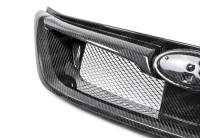 Seibon Carbon - Seibon STI-Style Carbon Fiber Front Grille For 2011-2013 Subaru Impreza WRX STi (Mesh not Included) - Image 3