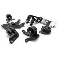 Innovative 01-05 Civic K-Series Black Steel Mounts 75A Bushings (Not K24 Trans)