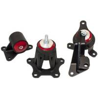 Innovative 98-02 Accord F-Series Black Steel Mounts 75A Bushings (Auto Trans)