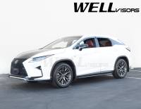 WellVisors - WellVisors Side Window Deflectors Lexus RX350 RX450h 2016+ With Chrome Trim - Image 2