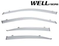 WellVisors - WellVisors Side Window Deflectors Lexus GS350 GS450h GS200t 13-20 with Chrome Trim - Image 1