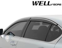 WellVisors - WellVisors Side Window Deflectors Lexus GS350 GS450h GS200t 13-20 with Chrome Trim - Image 4