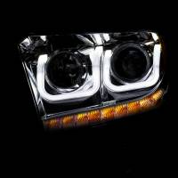 ANZO Headlights, Tail Lights and More  - ANZO 2014-2016 Toyota Tundra Projector Headlights w/ U-Bar Chrome - Image 2