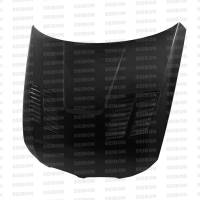 Seibon GTR-style carbon fiber hood for 2009-2011 BMW E90 4DR