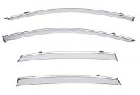 WellVisors Side Window Deflectors Volvo S90 Sedan 2017+ with Chrome Trim