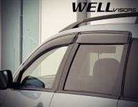 WellVisors - WellVisors Side Window Deflectors Mitsubishi Outlander 07-13 With Black Trim - Image 3