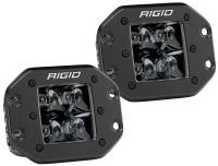 RIGID D-Series PRO Midnight Edition, Spot Optic, Flush Mount, Single