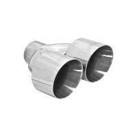 Flowmaster - Flowmaster Exhaust Tip - Dual 4.00 In. Angle Cut Polished Ss Fits 2.50 In. Tubing (Weld On) - Image 2