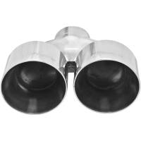 Flowmaster - Flowmaster Exhaust Tip - Dual 4.00 In. Angle Cut Polished Ss Fits 2.50 In. Tubing (Weld On) - Image 3