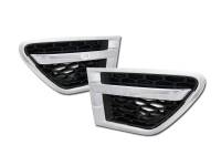 I3 10-12 Land Range Rover Sport Fender Vent Grill (Chrome/Black)