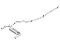 Borla 16-17 Ford Focus RS 2.3L MT Round Angle-Cut Tips Split Rear Exit ATAK Catback Exhaust