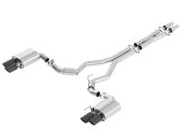 Borla 2018 Ford Mustang GT (A/T / M/T) 3in S-Type Catback Exhaust w/o Valves w/ Black Chrome Tips