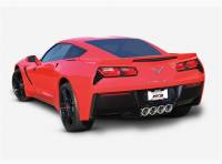 Borla - Borla 2014 Chevy Corvette C7 w/ AFM w/o NPP S Type Rear Section Exhaust Quad Rd RL IC Tips - Image 2