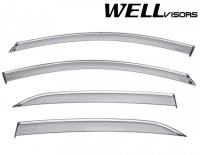 WellVisors Side Window Deflectors Chevrolet Equinox 2018+ with Chrome trim