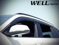 WellVisors - WellVisors Side Window Deflectors BMW E84 X1 12-15 With Black Trim - Image 3