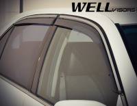 WellVisors - WellVisors Side Window Deflectors Lexus LS430 01-06 With Chrome Trim - Image 3