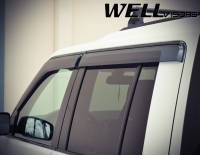 WellVisors - WellVisors Side Window Deflectors Land Rover LR3 LR4 05-16 With Black Trim - Image 4