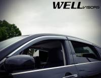 WellVisors - WellVisors Side Window Deflectors Infiniti M35 M45 06-10 With Chrome Trim - Image 3