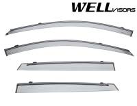 WellVisors Side Window Deflectors Kia Spectra5 05-09 With Black Trim