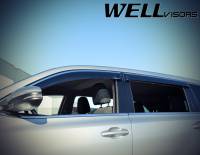 WellVisors - WellVisors Side Window Deflectors Toyota Highlander 14-19 With Chrome Trim - Image 4