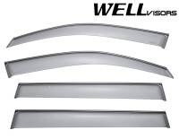 WellVisors Side Window Deflectors Toyota Highlander 08-13 With Black Trim