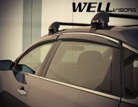 WellVisors - WellVisors Side Window Deflectors Nissan Altima 13-18 With Chrome Trim - Image 3