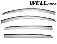 WellVisors Side Window Deflectors Chevrolet Sonic Hatchback 12-20 With Black Trim