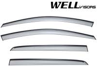 WellVisors - WellVisors Side Window Deflectors Volkswagen Golf MK7 5 Doors Hatchback 15-20 With Black Trim - Image 1