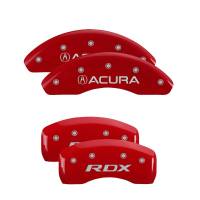 MGP Caliper Covers Red finish, Silver Acura / RDX for 2019-2020 Acura RDX