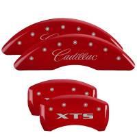 MGP Caliper Covers Red finish, Silver Cadillac / XTS for 2013-2019 Cadillac XTS