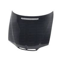 Seibon OEM-style carbon fiber hood for 2002-2005 BMW E46 4DR, LCI