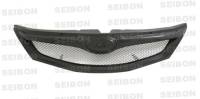 Seibon STI-style carbon fiber front grille for 2008-2010 Subaru Impreza/WRX/Sti