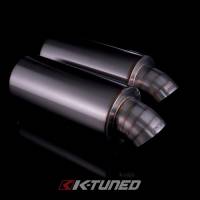 K-Tuned Universal Muffler - Turndown 3' Inlet / 3.5' Exit - Image 2