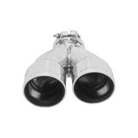 Flowmaster - Flowmaster Exhaust Tip - 3.00 In Dual Angle Cut Polished Ss Fits 2.50 In. (Clamp On) - Image 3