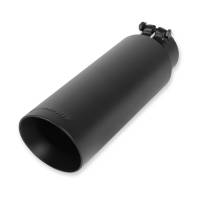 Flowmaster - Flowmaster Universal Exhaust Tip - 3.00 In. Black Angle Cut (Clamp On) - Image 2