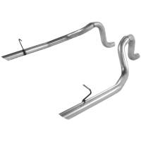 Flowmaster - Flowmaster 87-93 Mustang Prebent Tailpipes - 2.50 In. Rear Exit (Pair) - Image 1