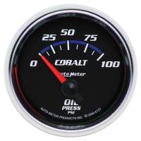 AutoMeter Cobalt 52mm 100 PSI Short Sweep Electric Oil Pressure Gauge