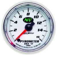 AutoMeter Pyrometer NV 52.4mm 0-1600 Deg F Advanced Digital Stepper Motor Pyrometer Gauge