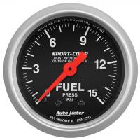 AutoMeter 2-1/16in 0-15 PSI Mechanical Sport-Comp Fuel Pressure Gauge